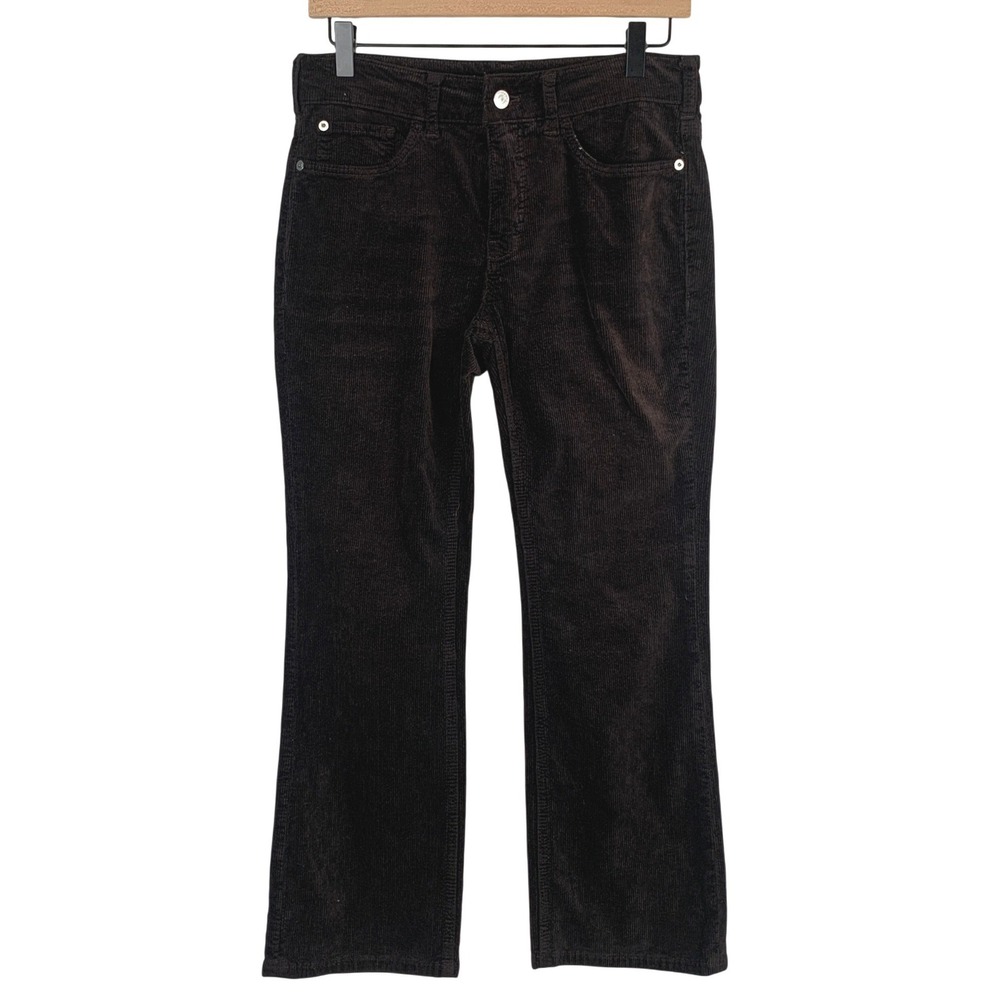 PILCRO and the Letterpress Anthropologie Corduroy Straight Leg Pants Sz 26 Brown